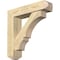 Ekena Millwork Balboa Craftsman Rough Sawn Bracket w/ Offset Brace, Douglas Fir, 6"W x 24"D x 24"H BKT0604X24X24BOA04RDF - alternate 1